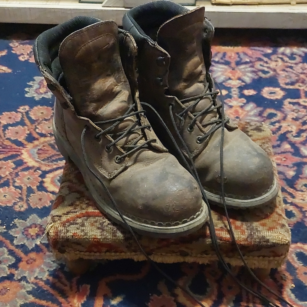 Red Wing 6" Steel Toe Leather Boots